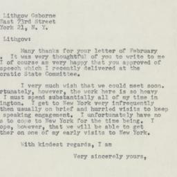 Letter: 1954 February 20