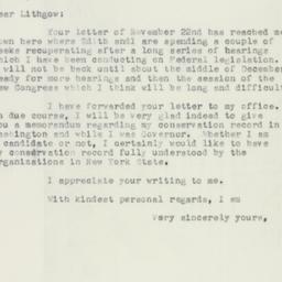 Letter: 1955 November 28