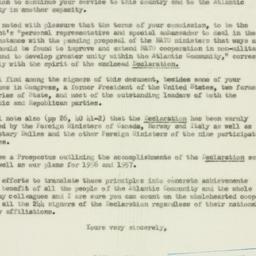 Letter: 1956 May 15