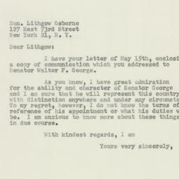 Letter: 1956 May 19