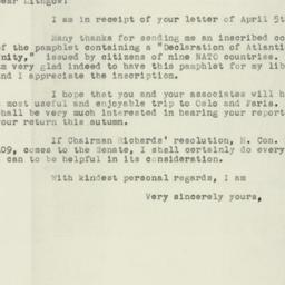 Letter: 1955 April 7