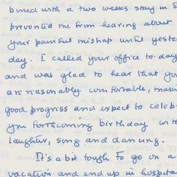 Letter: 1963 February 19