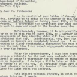 Letter: 1932 February 1