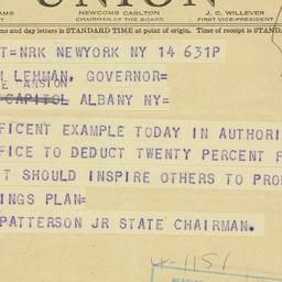 Telegram: 1942 January 14