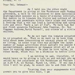 Letter: 1932 January 27