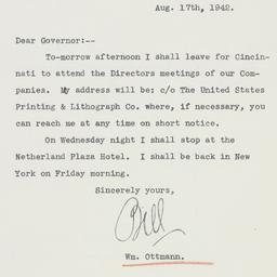 Letter: 1942 August 17