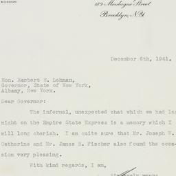 Letter: 1941 December 6