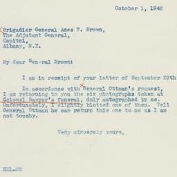 Letter: 1942 October 1