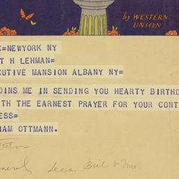 Telegram: 1941 March 28