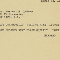 Letter: 1944 March 22