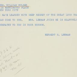 Telegram: 1941 November 8