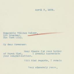 Letter: 1933 April 3
