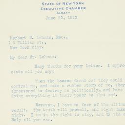 Letter: 1913 June 30
