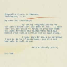Letter: 1933 February 28
