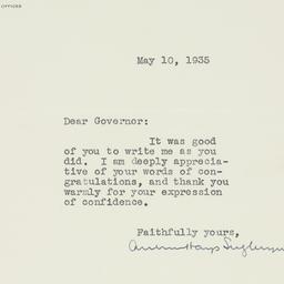 Letter: 1935 May 10
