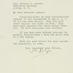 Letter: 1939 November 20