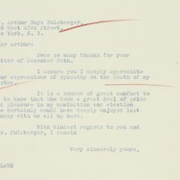 Letter: 1933 January 4