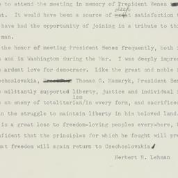Telegram: 1948 September 8