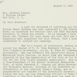 Letter: 1948 August 2