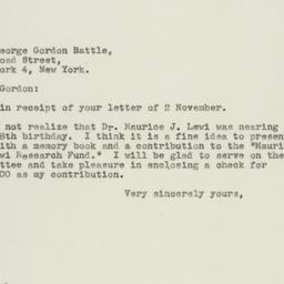 Letter: 1945 November 6