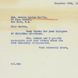 Letter: 1939 December 26