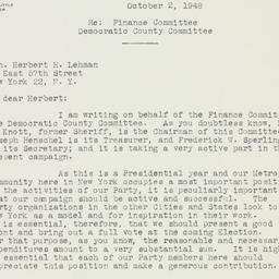 Letter: 1948 October 2