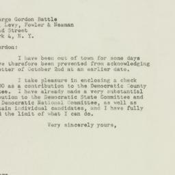 Letter: 1948 October 14