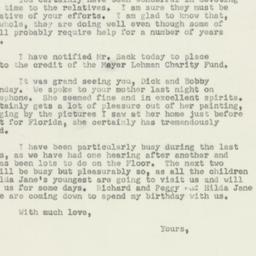 Letter: 1952 March 29