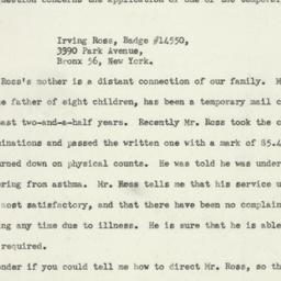 Letter: 1958 May 20