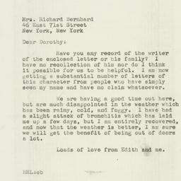 Letter: 1946 December 9