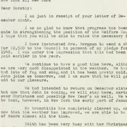 Letter: 1946 December 13
