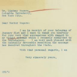 Letter: 1933 February 7