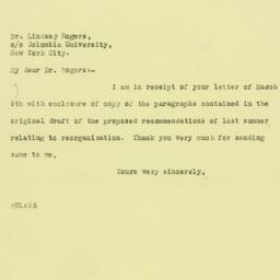 Letter: 1926 March 12