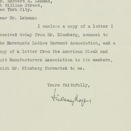 Letter: 1925 December 10