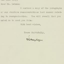 Letter: 1926 March 9