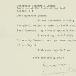 Letter: 1933 January 16