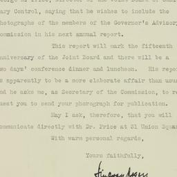 Letter: 1925 November 4