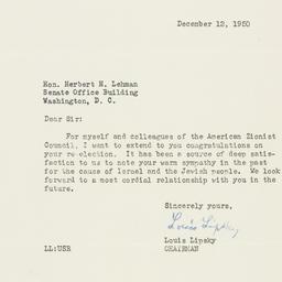 Letter: 1950 December 12