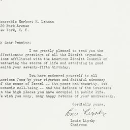Letter: 1953 April 2