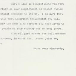 Letter: 1952 December 2