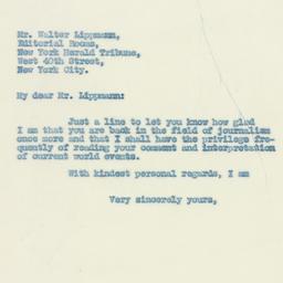 Letter: 1931 August 15
