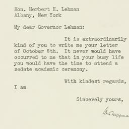 Letter: 1936 October 13