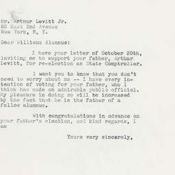 Telegram: 1958 October 30
