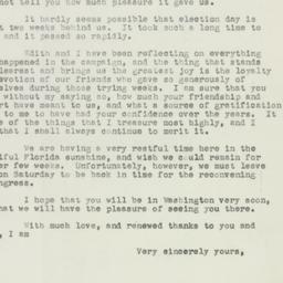 Telegram: 1950 November 20