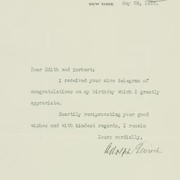 Letter: 1933 May 29