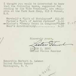 Letter: 1952 January 31