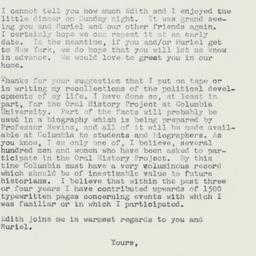 Letter: 1962 May 2