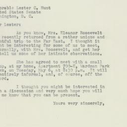 Letter: 1952 April 23