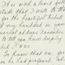 Letter: 1954 November 22