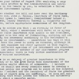 Letter: 1961 August 23